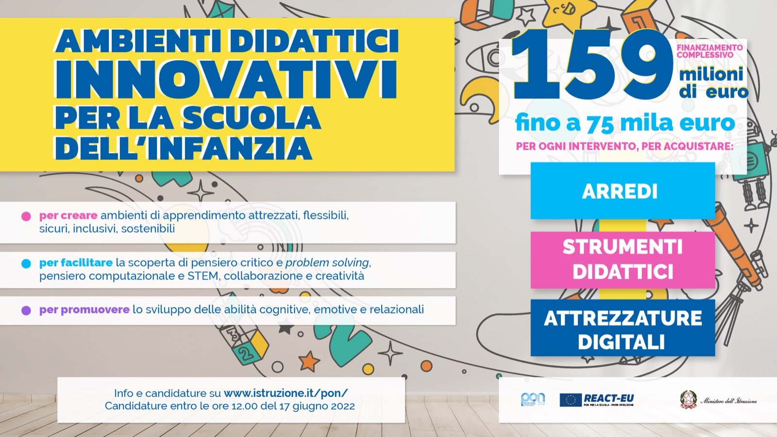 PON Ambienti didattici innovativi per la scuola dell’infanzia